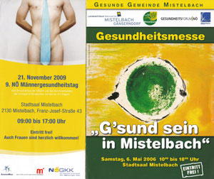 Gesundheitsmessen in Mistelbach, Programmflyer